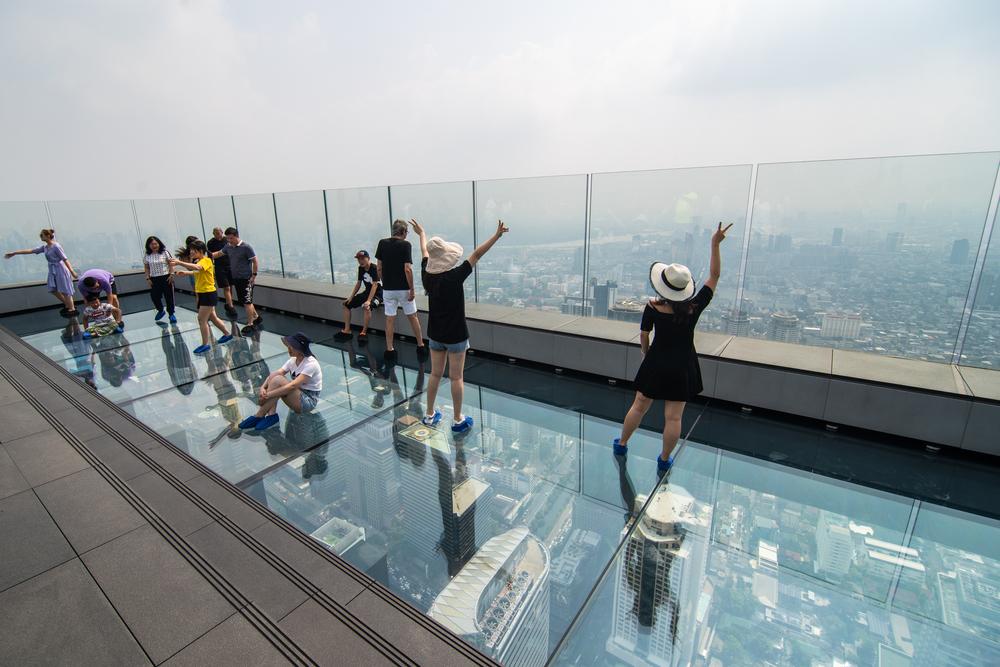 Enjoy Panoramic Views from Mahanakhon Skywalk Bangkok