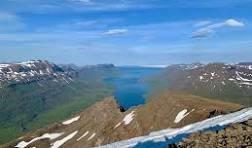 Panoramic views from Mt. Bjólfur viewpoint