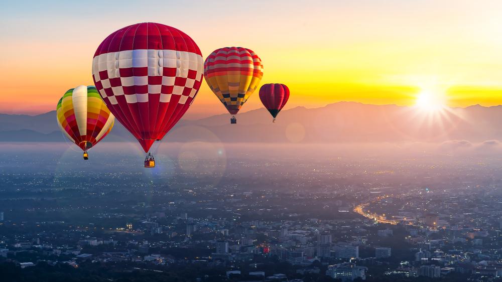 Hot Air Ballooning over Chiang Mai