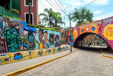 Explore the city's vivacious street art scene